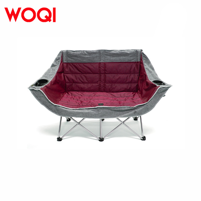 WOQI Heavy-Duty Loveseat Folding Camp Chair