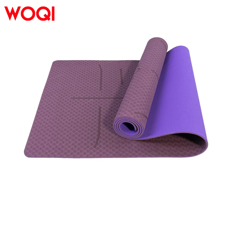 WOQI  TPE yoga mat with double non-slip grip design