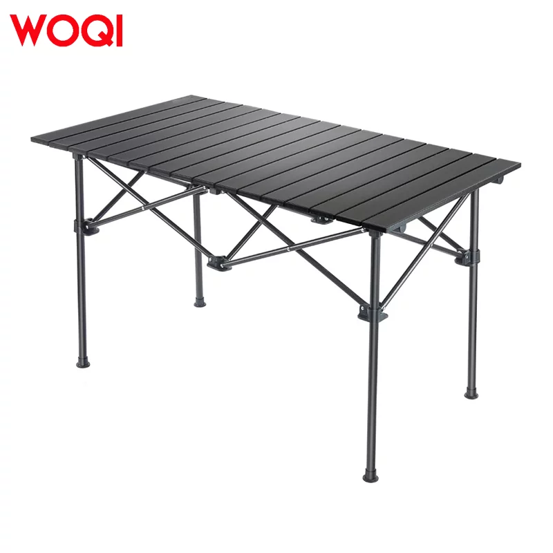 WOQI Aluminum Portable Folding Camping Table with Carrying Bag