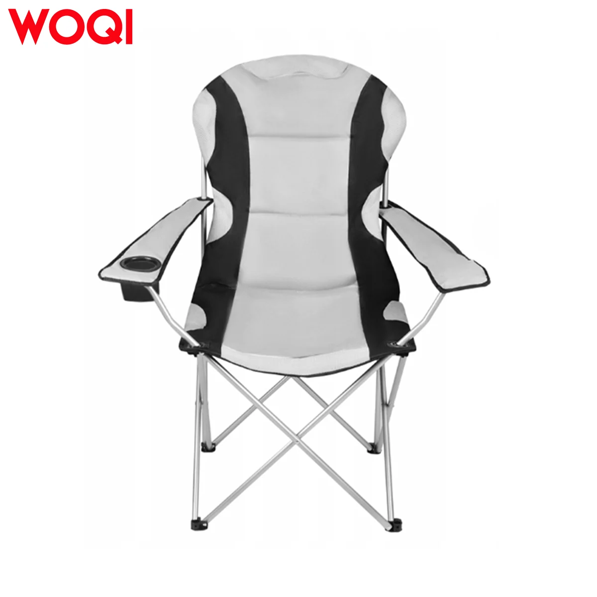 WOQI Oversized Folding Camping Beach Chairs with Cup Holder