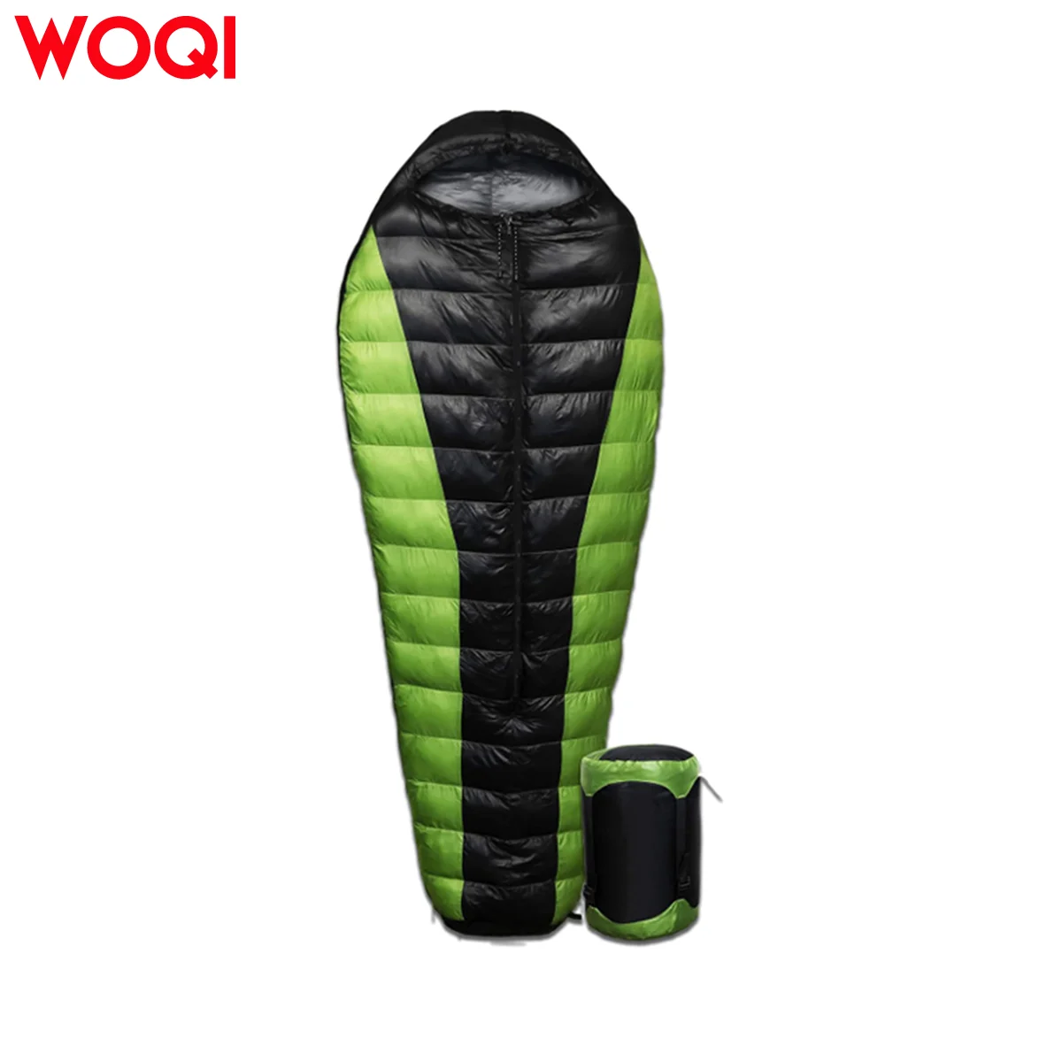 WOQI Ultralight Backpacking Mummy Down Sleeping Bag for Hiking & Camping
