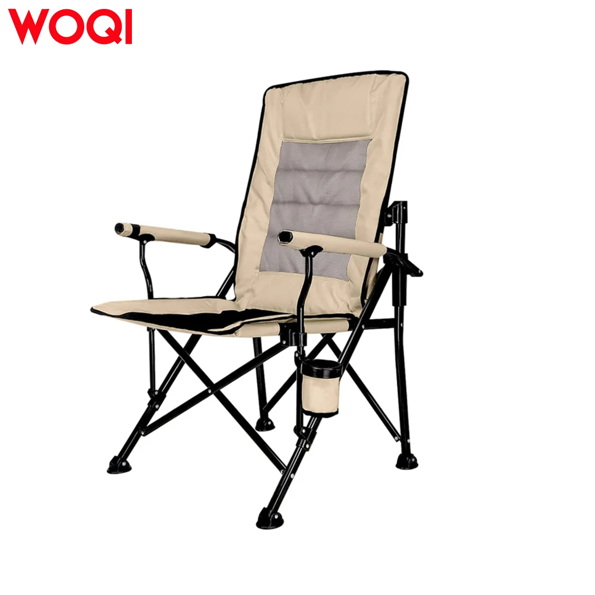 WOQI Oversized Portable Camping Chair Supports Up to 352Lbs