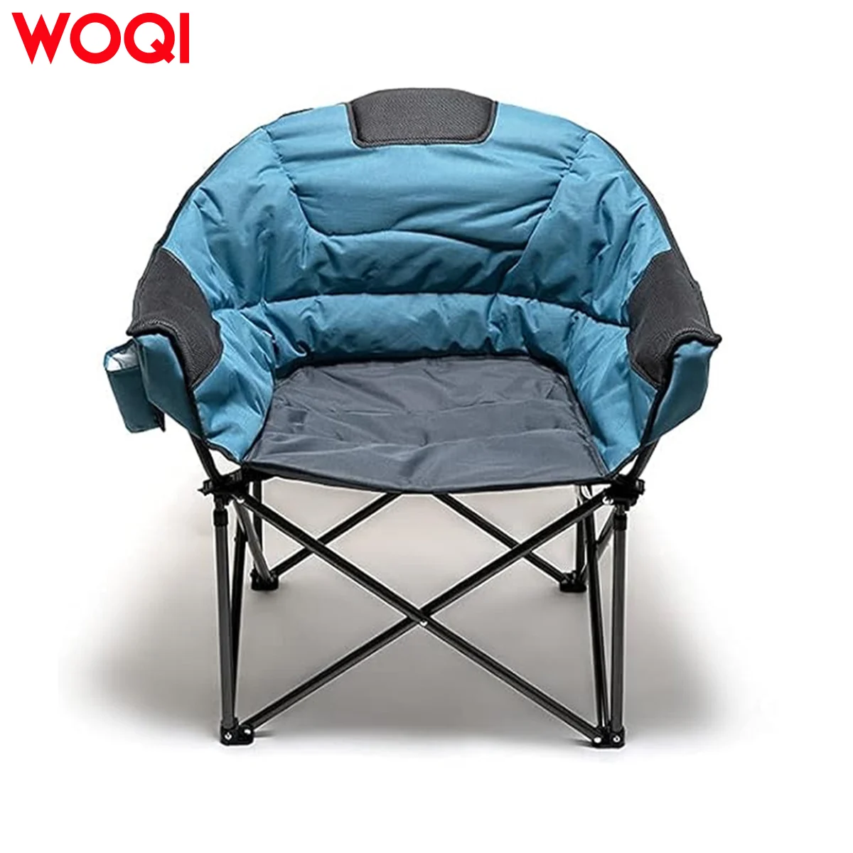WOQI Comfortable Folding Camping Chair Padded with Cushion