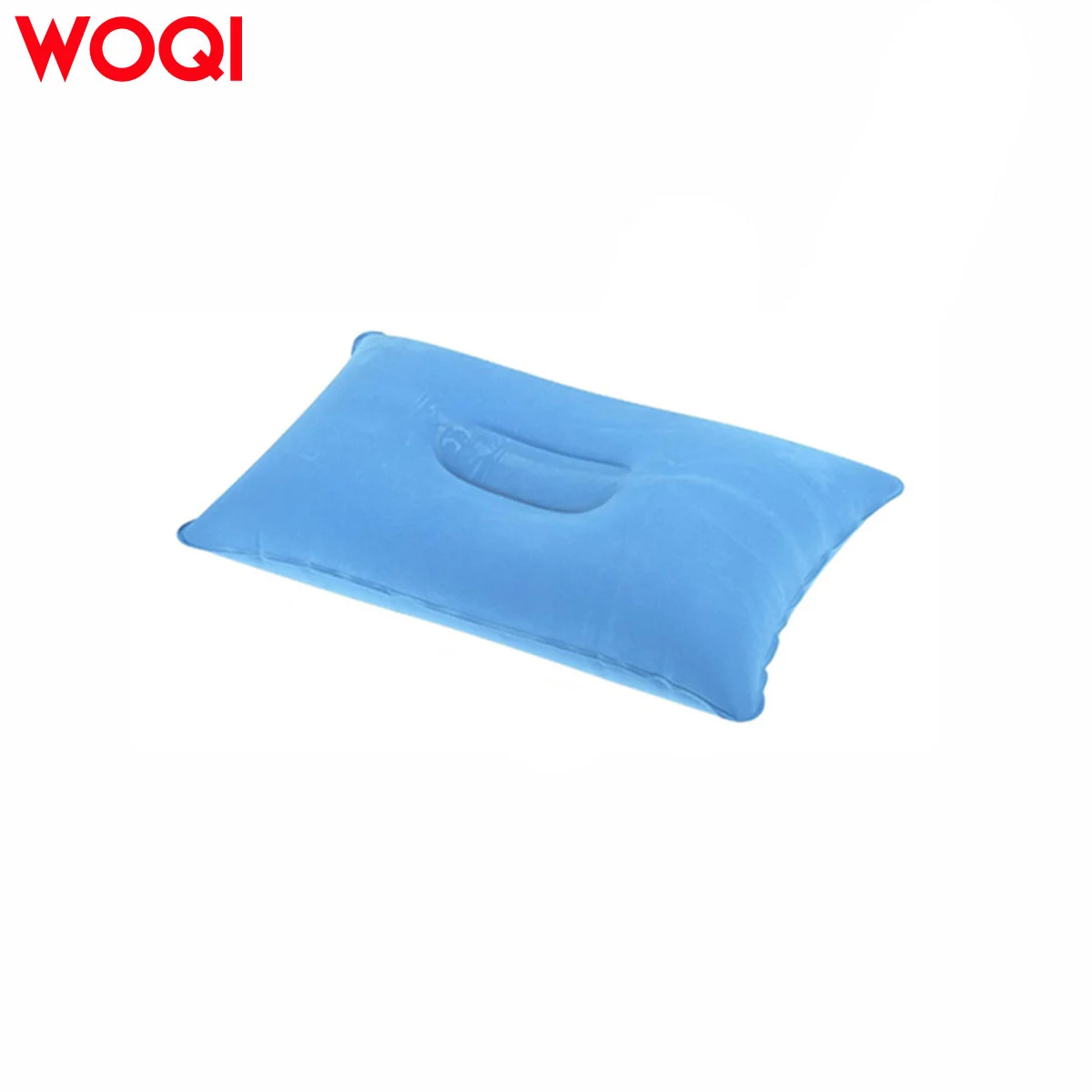 WOQI PVC Flocked Inflatable Travel Pillow