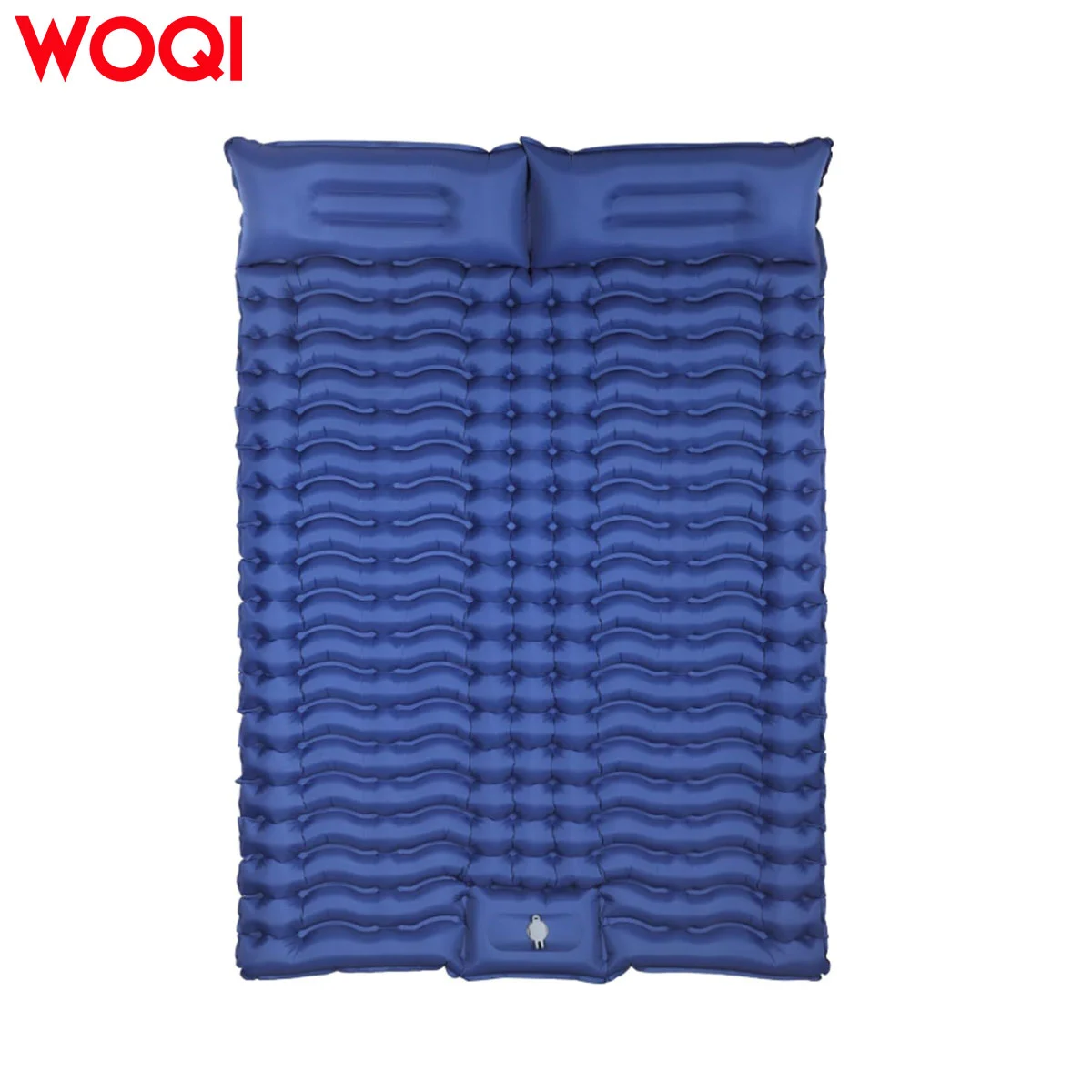WOQI Ultra-portable inflatable mattress for two people, easy to inflate.