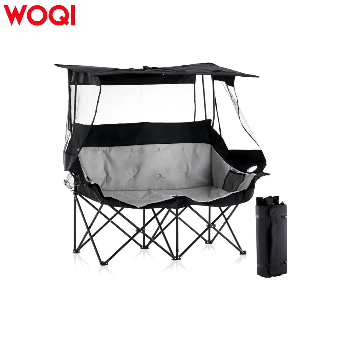 WOQI Extra-large double camping folding chair