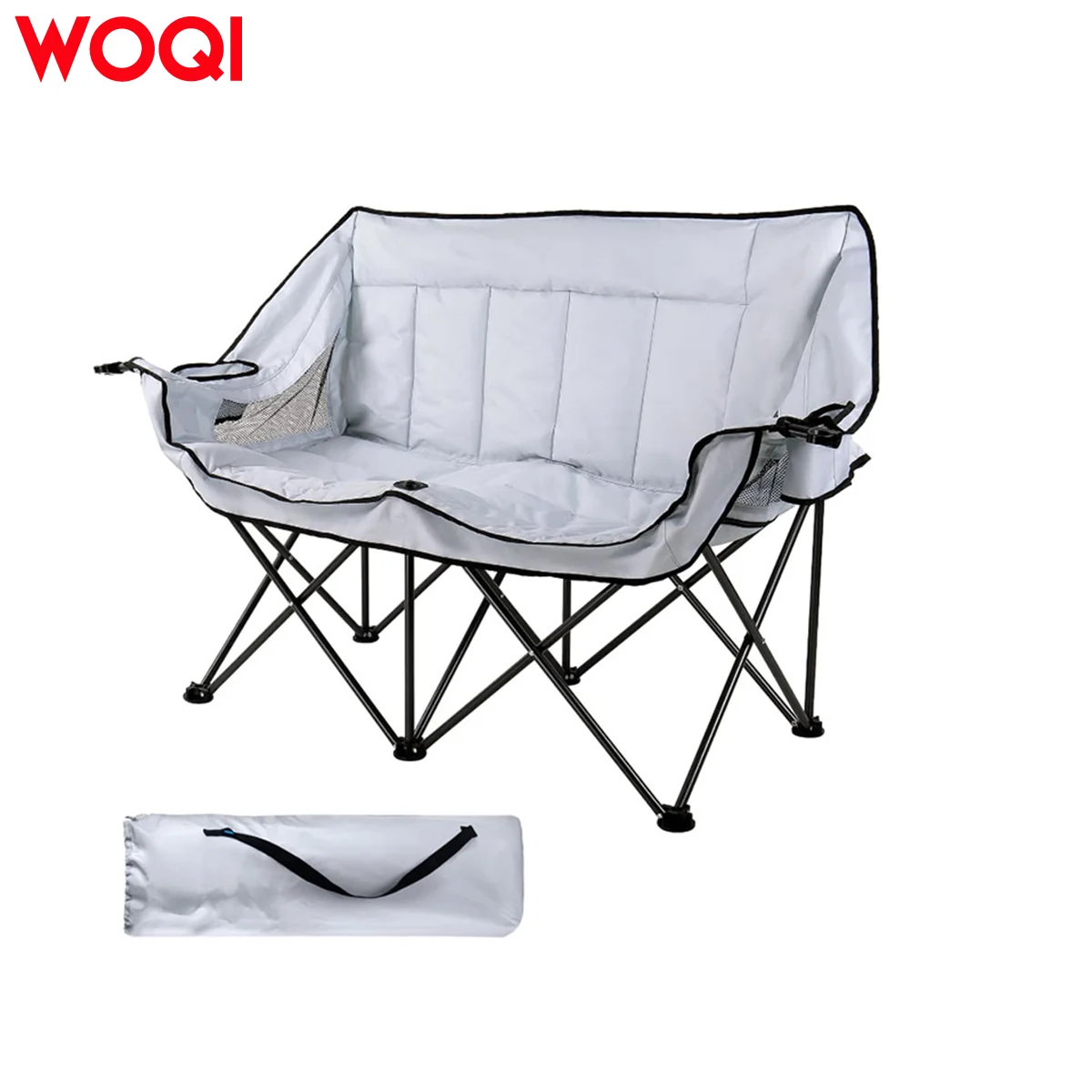 WOQI Portable foldable double camping chair