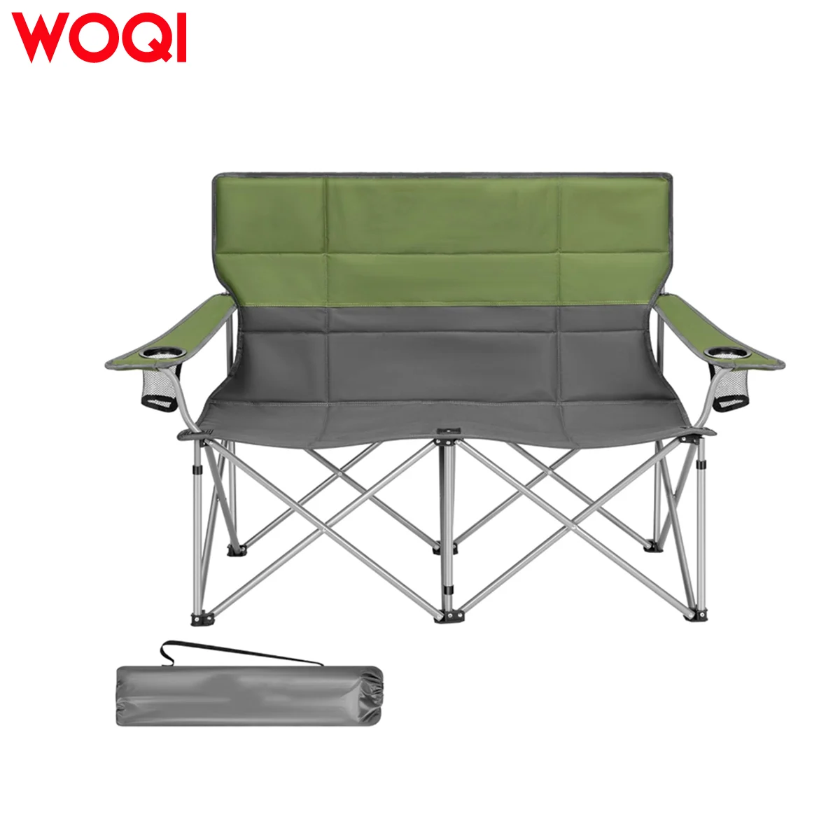 WOQI Double Chair with Storage Cup Holders