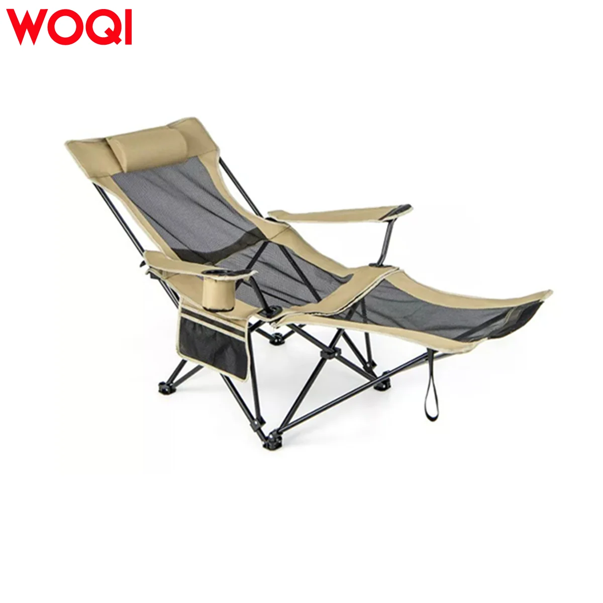 WOQI Portable Lounge Chair with Removable Foot Rest