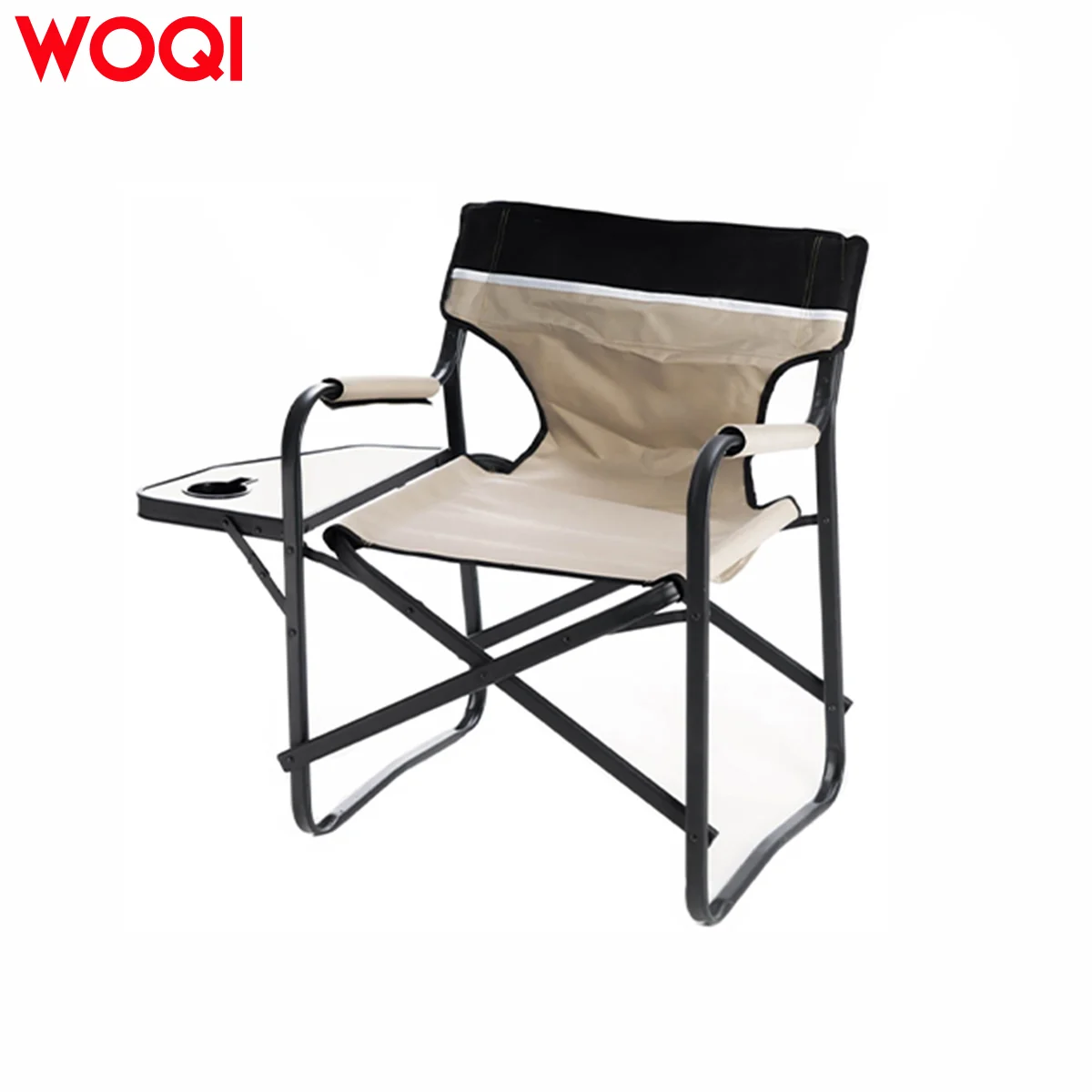 WOQI Foldable director’s chair with side table