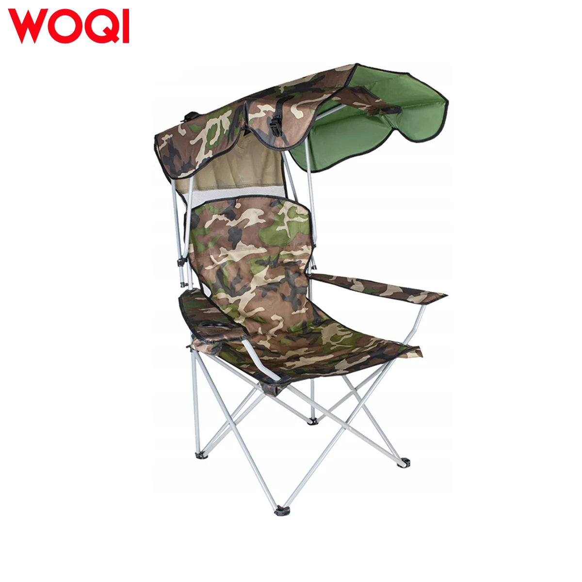 WOQI Foldable camping chair with awning