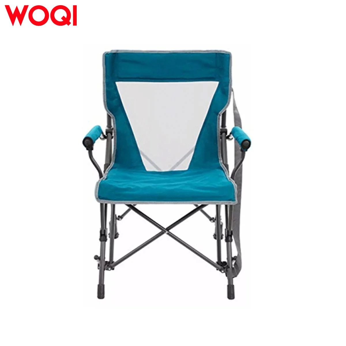 WOQI Portable soft-cushioned hard-arm outdoor rocking chair