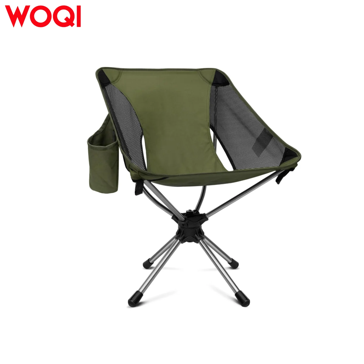 WOQI Camping Chairs, 360° Degree Swivel Folding