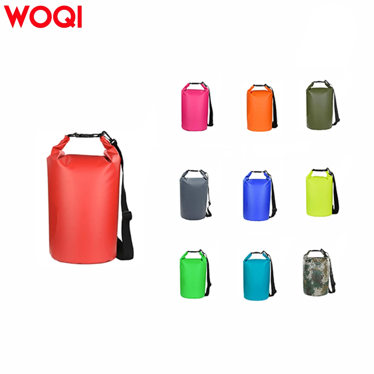 WOQI Waterproof dry bag with roll-top design