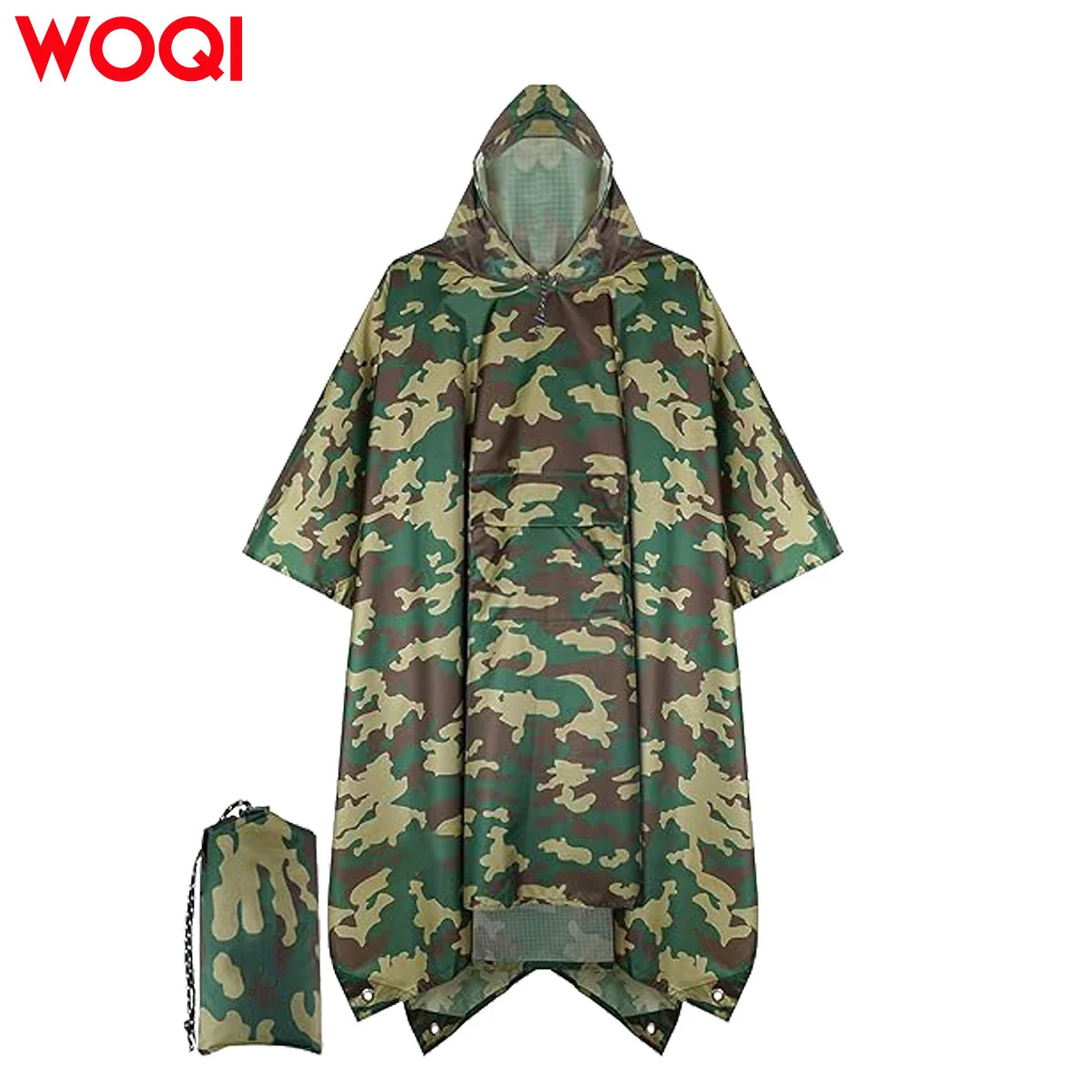 WOQI Camouflage raincoat