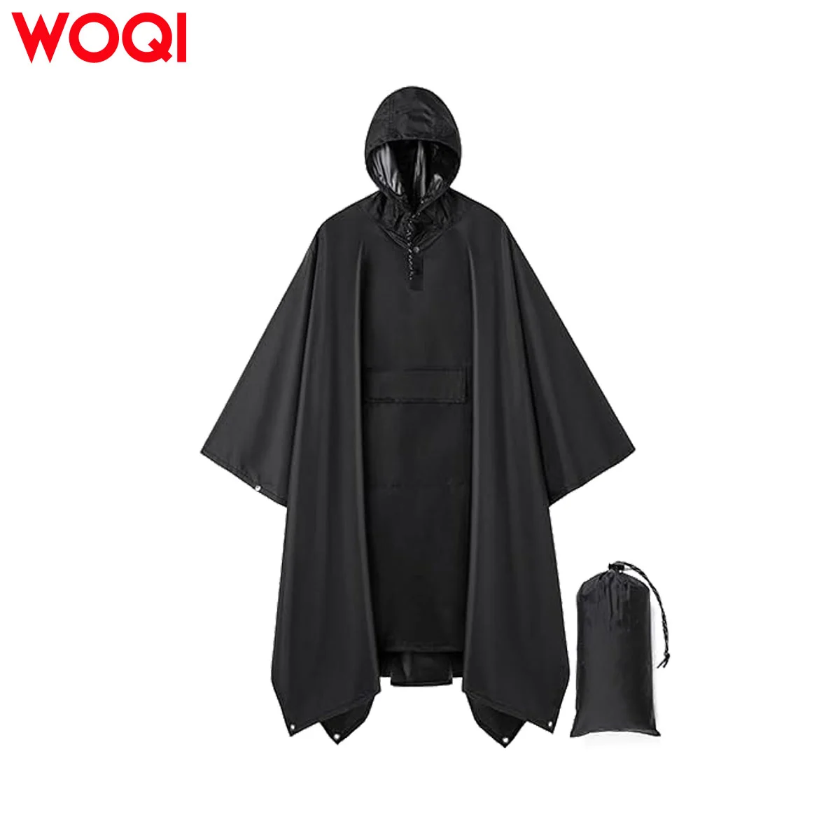 WOQI multi-functional hooded raincoat